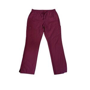 Stat Medical Wear Burgundy Scrub Pants L 96% Polyester/4% Spandex
